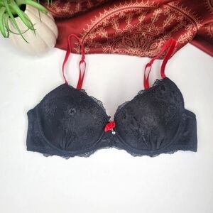 Dreamwear Bra Black Red Size 34C